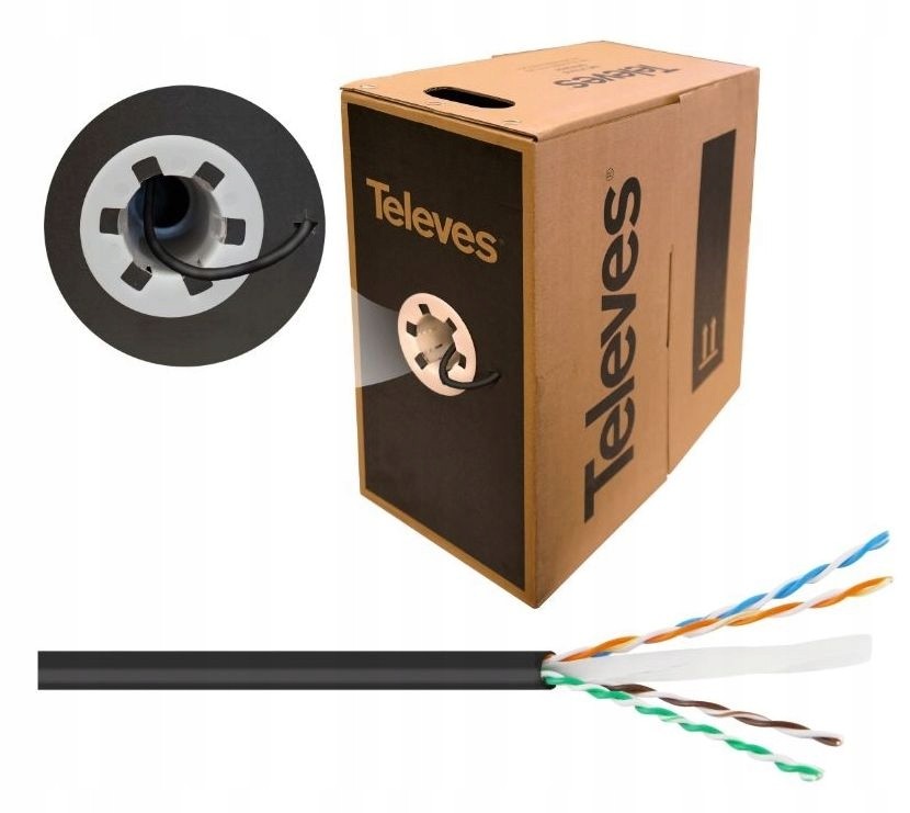 [212201] TELEVES 212201 DK6000 U/UTP Fca Cu 24AWG PE NE.