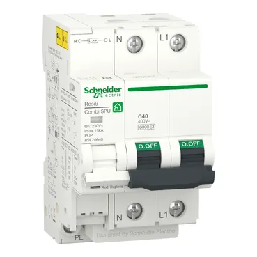 [R9L20640] SCHNEIDER R9L20640 Resi9 Combi SPU 1PN C 40A