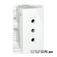 [EFA45423SBR] EFAPEL TOMA ITALIANA 10A C/ PROTECCIÓN-1 MÓD BLANCO