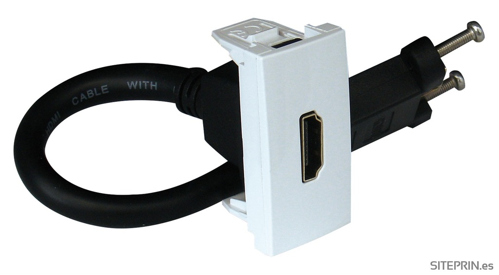 [EFA45435SBR] EFAPEL TOMA HDMI C/CONECT - 1 MÓD BLANCO
